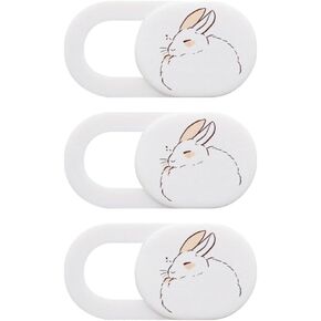 3pcs Camera Cover Webcam Slider Camera Slide Blocker Privacy Sticker Covers Webcam Privacy Covers Lens White Safety Mask Abs