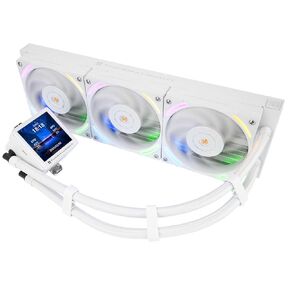 Frozen Vision 360 ARGB V2 White CPU Liquid Cooler - Magnetic Fixed 2.88" Display DIYable Theme, 2150RPM PWM Fan for AMD AM4/AM5 Intel LGA115X/1200/1700/1851/2011/2066