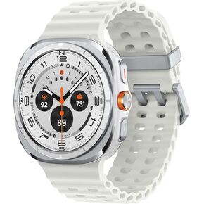SAMSUNG Watch 7 Ultra LTE Ai (47mm) SM-L705F Latino Version (Tmobile Mint Tello Global), Sleep Fitness Tracker, GPS (Titanium Silver/Black Band)