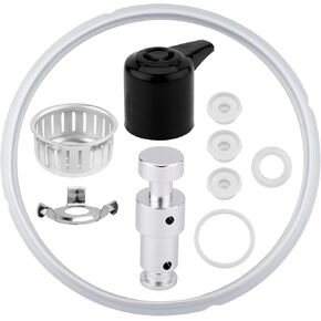 Replacement Parts Set for Instant Pot Duo 8-Qt, 9.17in & 10in Inner & Outer Diameter Float Valve Silicone Sealing Ring for Pressure Cooker Accessories Kitchen Essentials