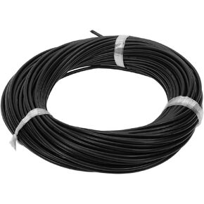 1 Pcs 14AWG Universal Ground Wire Car Radio, Automotive, Car Speakers Power Wire Fully Insulated& Soft Touch Jacket TC Black 98FT