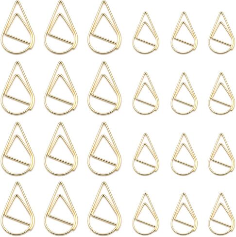 100 Pcs Gold of House and Key Shaped Paper Clip Set, 50 Pieces of House Paper Clip and 50 Pieces of Key Paper Clip for Office, Home and Real Estate Professionals (Gold House+Key) in Saudi Arabia
