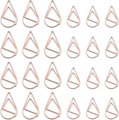 100 Pcs Gold of House and Key Shaped Paper Clip Set, 50 Pieces of House Paper Clip and 50 Pieces of Key Paper Clip for Office, Home and Real Estate Professionals (Gold House+Key) in Saudi Arabia