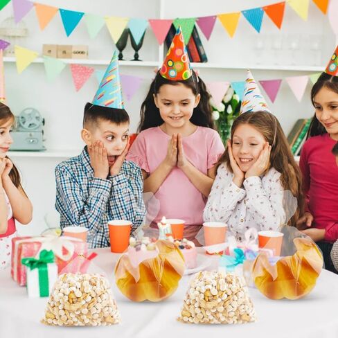 Cellophane Treat Bags, Cellophane Bags, 120 PCS Clear Cellophane Bags, 6x10 Inch Plastic Cellophane Gift Bags Cookie Bags Candy Bags with Twist Ties for Gift Wrapping Packaging Party Favor Supplies in Kuwait