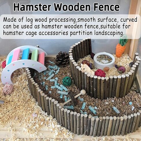 Rat Bendy Long Suspension Bridges,Hamster Bendable Tunnel,Gerbil Wooden Ramp,Hamster Cage Climbing Ladder,Natural Wood Chews Toys for Rodents,Mouse,Dwarf Hamster in Saudi Arabia