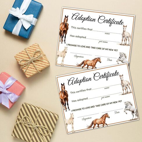 Pet Adoption Certificate, Adopt A Pet Party Favors, 10 Pcs Dinosaur Adoption Card Gifts for Girls Boys, Animals Birthday Adoption Party Supplies Decorations, 29 in Saudi Arabia