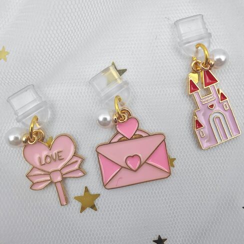 Cute 3 Piece Suit Dust Plug Charm Compatible with Kindle Paperwhite 2021 Released,Pendants Dustproof Plugs,Charging Port Plugs Pendants for Most Phone in Kuwait