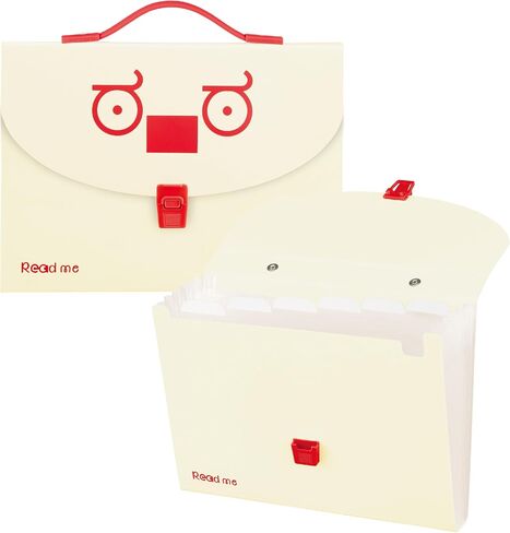 7-Pocket Expanding File with Handle, Portable Document Folder for A4 Letter Size, Organize for School and Office Supplies, Green in Saudi Arabia