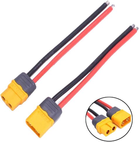 3pairs 15cm Amass XT30U XT60H XT90H Male Female Plug Connector Adapter Wire Cable with 18AWG Silicone Cable (XT30) in Saudi Arabia