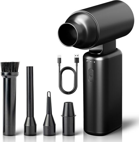 XP500 Duster Air Compressed Air - منفاخ قوي بثلاث سرعات يصل إلى 130000 دورة في الدقيقة للاعبين والمعسكر والفنانين وتفاصيل السيارات - قابل لإعادة الشحن ، متعدد الاستخدامات المحمولة للتنظيف والتضخيم والتجفيف in Saudi Arabia