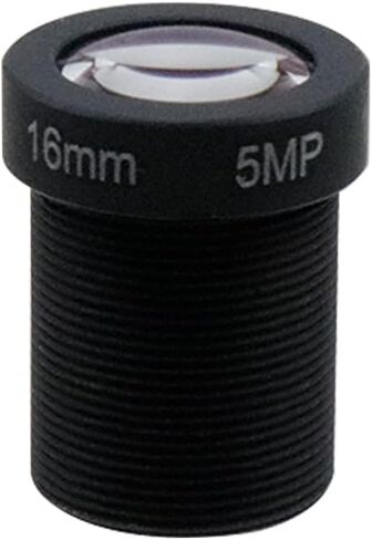 16mm 5MP Fixed Board Lens, 5MP HD CCTV Security Camera Wide Angle Lens,Standard M12 Screw Connector Camera Replacement Parts in Kuwait