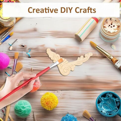 أزياء الخشب والمرات ، وحزم واحدة من الخشب الزخرفية ، والمنزل غير المصقول DIY diy healshes للأثاث ، خزانة الباب سرير سرير الجدار الخزانة إطار 30x8cm/11.75 "x3.06" in Saudi Arabia