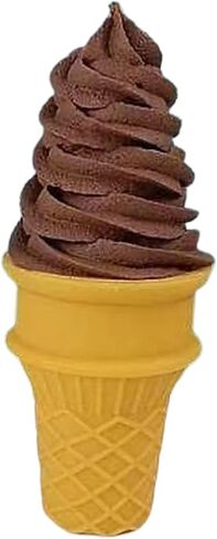 Fenteer Fake Ice Cream Cone Simulation Ice Cream Food Model Realistic Pretend Food Toy for Decoration Fake Cupcake Prop Desktop Decor Display, White in Kuwait