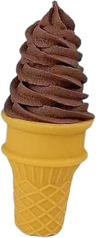 Fenteer Fake Ice Cream Cone Simulation Ice Cream Food Model Realistic Pretend Food Toy for Decoration Fake Cupcake Prop Desktop Decor Display, White in Kuwait