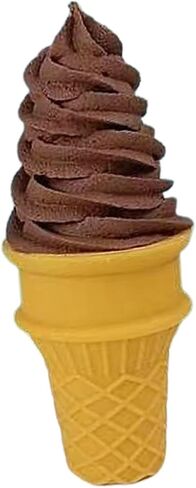 Fenteer Fake Ice Cream Cone Simulation Ice Cream Food Model Realistic Pretend Food Toy for Decoration Fake Cupcake Prop Desktop Decor Display, White in Kuwait