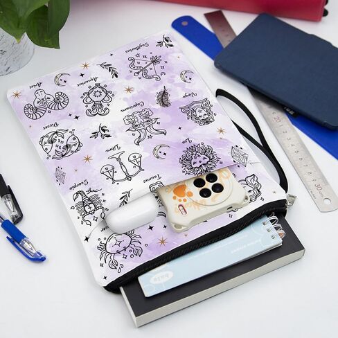 Rose Skull Book Cover Book Sleeve for Book Lovers, Memory Foam Waterproof Book Sleeve, Durable Study Accessory, Stylish Protection for Books, Gift for Students 11.2 x 8.3 in in Saudi Arabia