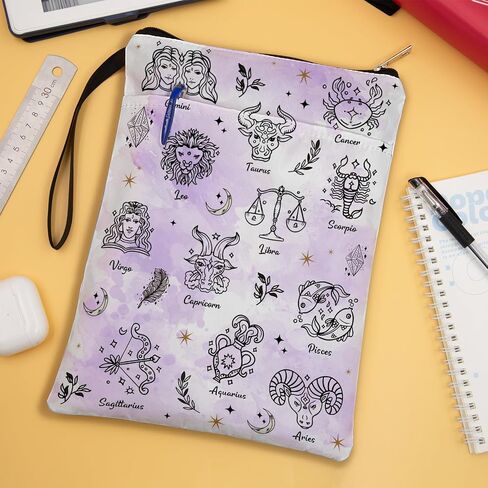 Rose Skull Book Cover Book Sleeve for Book Lovers, Memory Foam Waterproof Book Sleeve, Durable Study Accessory, Stylish Protection for Books, Gift for Students 11.2 x 8.3 in in Saudi Arabia