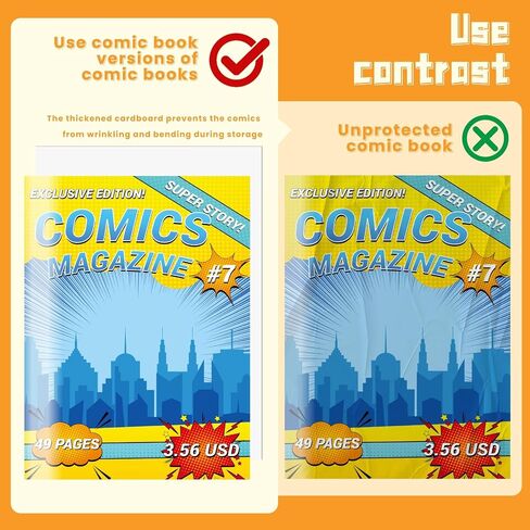 100 Pcs 8.5 x 11 Inches Magazine Backing Boards, 24point / 400gsm White Solid Magazine Boards Protective Sheets Fabric Backing Board Poster Boards Magazine Protectors for Collectors in Saudi Arabia