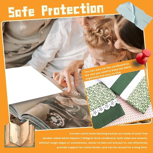 100 Pcs 8.5 x 11 Inches Magazine Backing Boards, 24point / 400gsm White Solid Magazine Boards Protective Sheets Fabric Backing Board Poster Boards Magazine Protectors for Collectors in Saudi Arabia