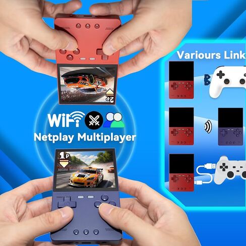 Trimui Brick Handheld Game Console 3.2-inch 1024*768 IPS Screen 3000mAh Trimui-Brick Opensource System with Portable Case and Screen Protector Purple in Kuwait