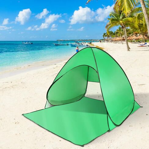 Pop Up Beach Tent for 2-3 Person, UPF50+ Anti-UV Sun Shelter w/Storage Bag, Portable Waterproof Instant Sun Shade Canopy for Outdoor Beach Camping Hiking Travel Family, Purple in Kuwait