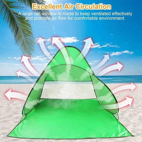 Pop Up Beach Tent for 2-3 Person, UPF50+ Anti-UV Sun Shelter w/Storage Bag, Portable Waterproof Instant Sun Shade Canopy for Outdoor Beach Camping Hiking Travel Family, Purple in Kuwait