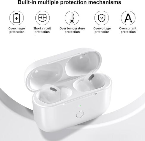 Wireless Charging Case Replacement Compatible with AirPod 3rd Generation, Air Pod 3 Charger Case with Bluetooth Pairing Sync Button in Kuwait
