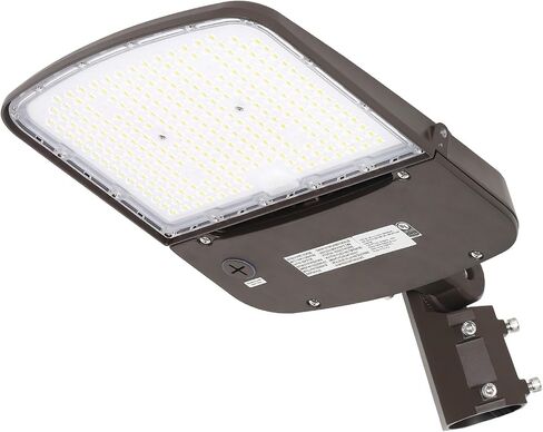 hykolity 150W/200W Switchable LED Parking Lot Light, 150LM/W 5000K LED Street Lighting with Photocell Sensor [400W-600W HPS Equiv.] 100-277V, Commercial Adjustable Slip Fitter Mount LED Shoebox Light in Saudi Arabia