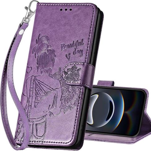 بالنسبة لحالة محفظة iPhone 16E ، قم بغطاء Flip Folio مع ميزة Stand للنساء للرجال ، و PU Leather Phone Case For For iPhone 16E 6.1 Inch [Blue-butterfly] in Kuwait