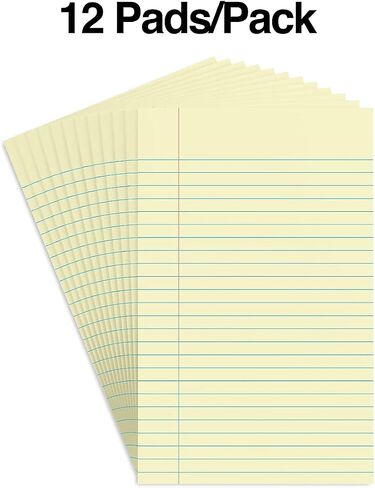 Staples 534354 Notepads 5-Inch x 8-Inch Narrow White 50 Sh./Pad 12 Pads/PK in Saudi Arabia