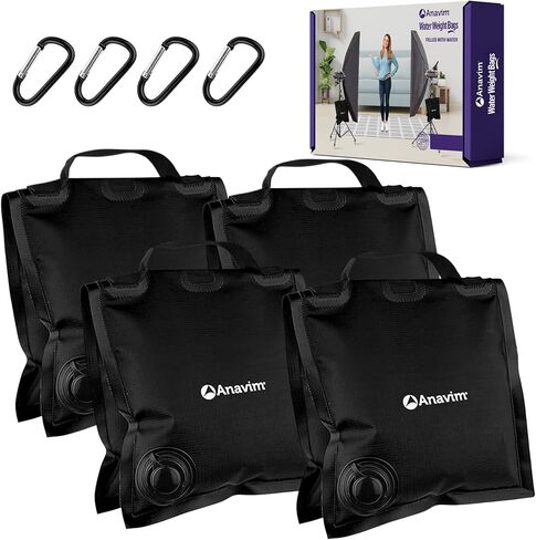 Heavy Duty Water Weight Bag Saddle Design 4 Pack Photo Video Studio Stand, Backyard, Outdoor Patio, Sports (Black) in Saudi Arabia