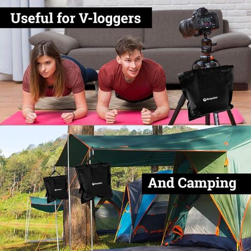 Heavy Duty Water Weight Bag Saddle Design 4 Pack Photo Video Studio Stand, Backyard, Outdoor Patio, Sports (Black) in Saudi Arabia