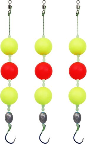 Fishing Bobber Floats Red Yellow Slip Foam Floats Drift Balls Round Buoy Fishing Rig Floats for Carp Trout Bass Fishing in Saudi Arabia