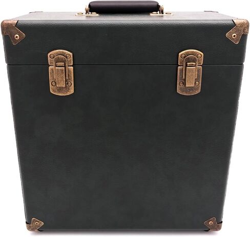 GPO Portable Retro Carry Case for LPs ، والألبومات وسجلات الفينيل 12 بوصة (يحمل 30 ألبومًا) in Saudi Arabia