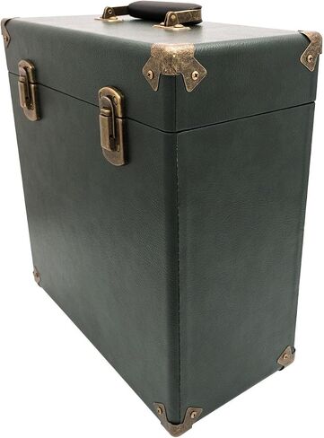 GPO Portable Retro Carry Case for LPs ، والألبومات وسجلات الفينيل 12 بوصة (يحمل 30 ألبومًا) in Saudi Arabia
