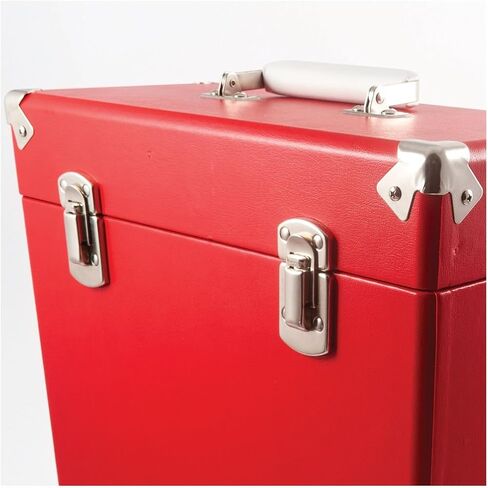 GPO Portable Retro Carry Case for LPs ، والألبومات وسجلات الفينيل 12 بوصة (يحمل 30 ألبومًا) in Saudi Arabia