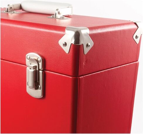 GPO Portable Retro Carry Case for LPs ، والألبومات وسجلات الفينيل 12 بوصة (يحمل 30 ألبومًا) in Saudi Arabia