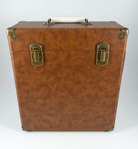 GPO Portable Retro Carry Case for LPs ، والألبومات وسجلات الفينيل 12 بوصة (يحمل 30 ألبومًا) in Saudi Arabia