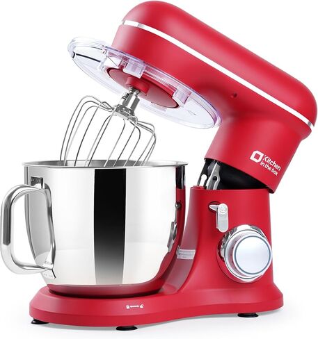 Kitchen in the box 7QT 900W 10-Speed Stand Mixer, Tilt-Head Kitchen Electric Mixer with Dough Hook, Whisk & Flat Beater(Onyx Black) in Saudi Arabia