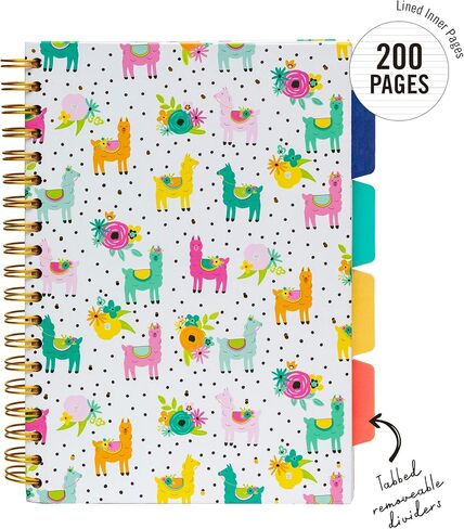 Pukka Pad ، Carpe Diem 5-Sigject Doubject Double Bound Boid 3 عبوات مع مقسمات قابلة لإعادة وضعها-200 صفحة من ورق 80gsm مع حواف مثقبة-Love Floral ، B5 10 × 7in in Kuwait