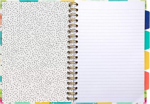 Pukka Pad ، Carpe Diem 5-Sigject Doubject Double Bound Boid 3 عبوات مع مقسمات قابلة لإعادة وضعها-200 صفحة من ورق 80gsm مع حواف مثقبة-Love Floral ، B5 10 × 7in in Kuwait