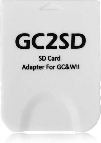تخزين GC2SD Save Gamecube Memory Card Adapter Micro SD Card Adapter TF Card Reader Plug and Play Profession Professional Game Console Micro Adapter لـ Wii و Gamecube/GC (Clear) in Kuwait