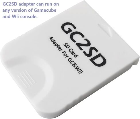 تخزين GC2SD Save Gamecube Memory Card Adapter Micro SD Card Adapter TF Card Reader Plug and Play Profession Professional Game Console Micro Adapter لـ Wii و Gamecube/GC (Clear) in Kuwait