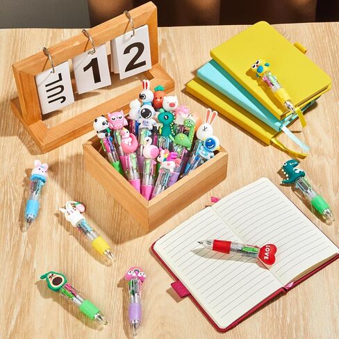12 Pcs Multicolor Pen in One 4 in 1 Cute Pens Multicolor Fun Ballpoint Pen Colored Pens for Kids Mini Pens for Office Back to School Supplies Students Gift (Classic Style) in Saudi Arabia
