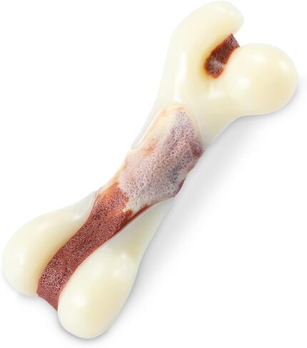 Tikaton Dog Phem Toys لمضغات العدوانية ، نكهة زبدة الفول السوداني دائمة الكلب التسنين مضغ ألعاب العظام لجرى كبيرة/متوسطة/صغيرة in Kuwait