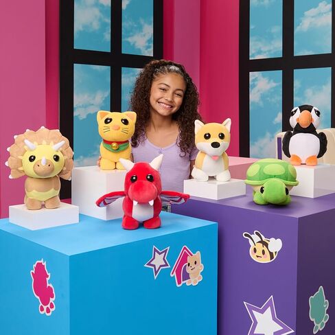 تبنيني! Collector Plush Strawberry Shortcake Bat Dragon - Series 5 - Legendary - رمز العنصر الافتراضي الحصري المضمّن - Toys for Kids يضم حيوانك الأليف المفضل ، Age 6+ in Kuwait