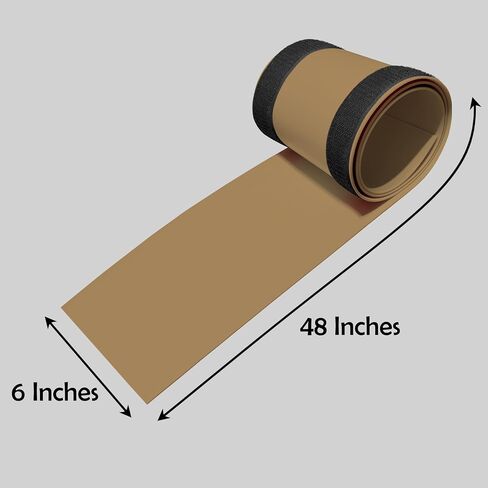 Rubber Bond Carpet Cord Cover Strips - Strong Carpet Cord Hider for Easy Cable Management - 6"x48" Cord Covers for Wires on Floor - Low Profile Carpet Cable Cover - Wire Cover for Carpet (Brown) in Kuwait