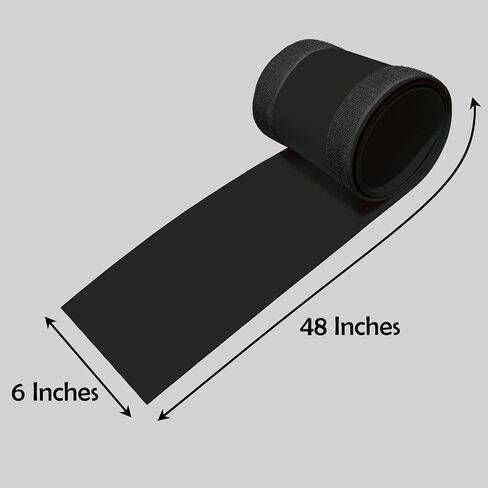 Rubber Bond Carpet Cord Cover Strips - Strong Carpet Cord Hider for Easy Cable Management - 6"x48" Cord Covers for Wires on Floor - Low Profile Carpet Cable Cover - Wire Cover for Carpet (Brown) in Kuwait