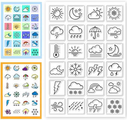 CHGCRAFT Paperclip Clear Stamps Stationery Stamprent Silicone Silicone Clear Stamp Seals for DIY Scrapbooking Photo Decoration ، 4.3x6.3inch in Saudi Arabia