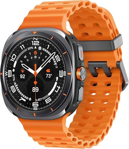 Samsung Watch 7 Ultra Lte AI (47mm) SM-L705F Latino الإصدار (Tmobile Mint Tello Global) ، Tracker Sleep Fitness ، GPS (Titanium Silver/Black Band) in Kuwait